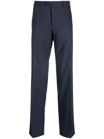 CANALI STRAIGHT-LEG WOOL TROUSERS