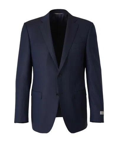 Canali Midnight Blue Blazer In Black