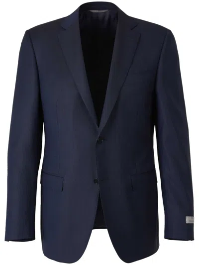Canali Midnight Blue Blazer In Blau