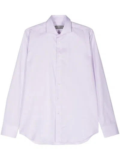 CANALI MINI-CHECK COTTON SHIRT