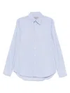 Canali Mini Check-pattern Shirt In Blau