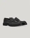 Canali College Smooth Loafers In Black