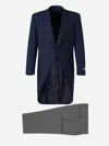 Canali Single Breasted Wool Suit In Blue