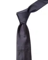 Canali Navy Silk Tie In Blue