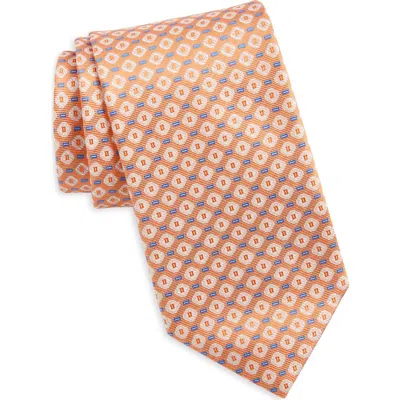 Canali Neat Medallion Silk Tie
