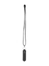 Canali Neck-strap Keyring In Black