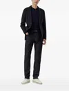 Canali Notched-lapels Blazer In Blue