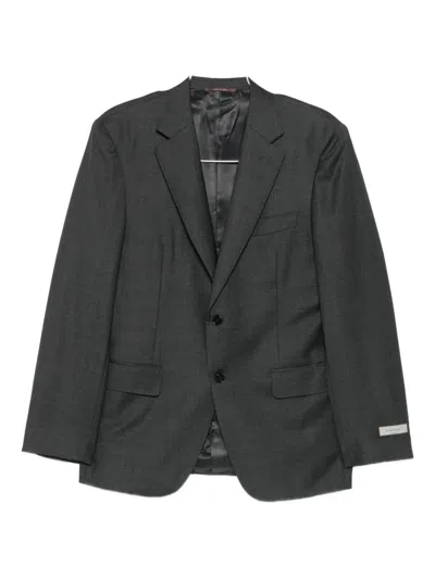 Canali Notched-lapels Two-piece Suit In Gray