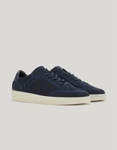 Canali Nuvola Blue Easy-on Sneakers In Technical Mesh