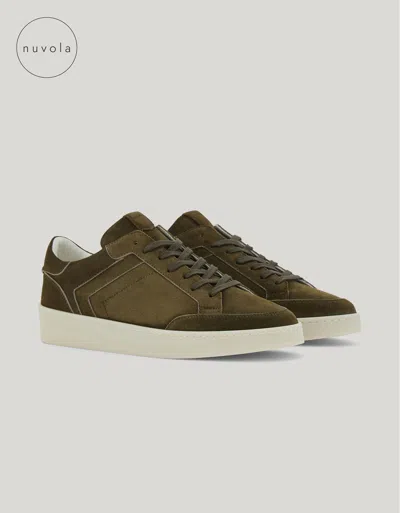 Canali Nuvola Green Suede Sneakers