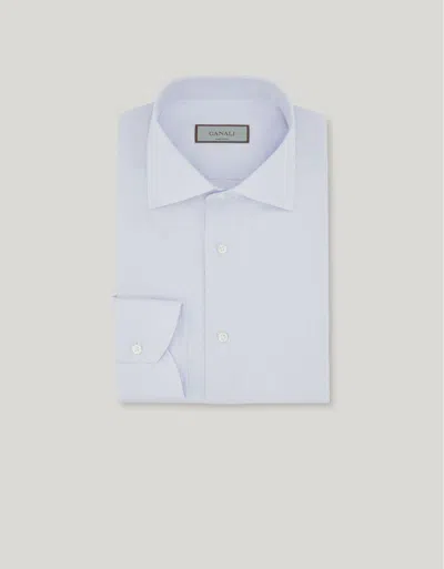 Canali Nuvola Light Blue Cotton Shirt