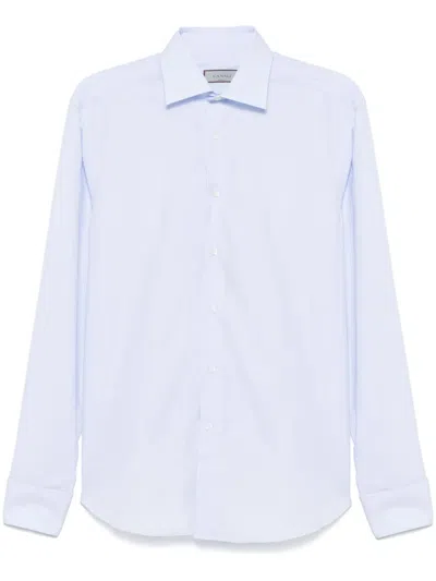 Canali Nuvola Shirt In Brown