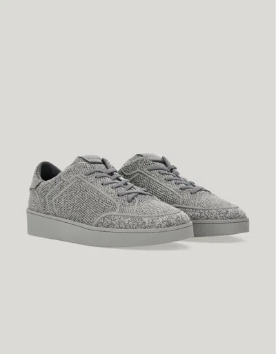 Canali Nuvola Sneakers Derby En Tricot De Polyester Avec Semelle En Caoutchouc In Gray