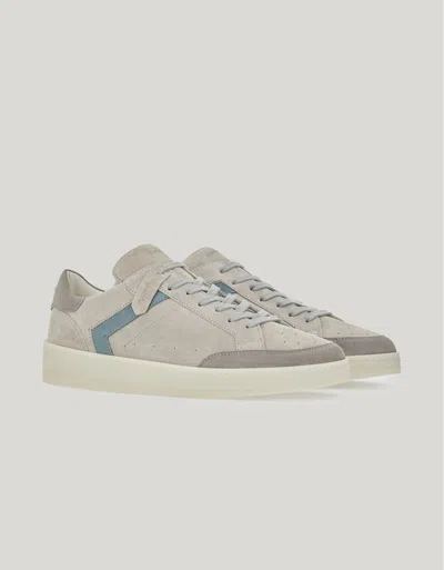 Canali Nuvola Sneakers En Veau Velours Gris In Gray