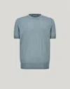 Canali Nuvola T-shirt, Laine Et Soie Verte In Blue