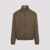 Canali Reversible Technical Zip-up Jacket In Brown