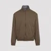 Canali Reversible Technical Zip-up Jacket In Nude