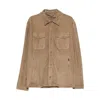 Canali Long Sleeve Jacket In Brown