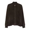 Canali Suede Bomber Jacket