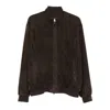 Canali Suede Bomber Jacket