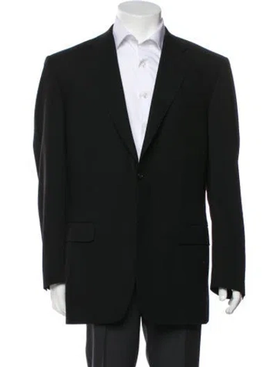 Pre-owned Canali Overcoat In Black