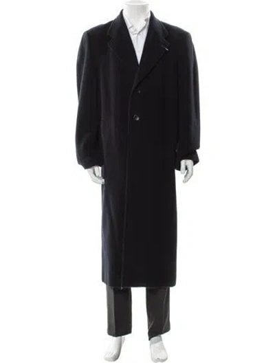 Pre-owned Canali Overcoat In Black