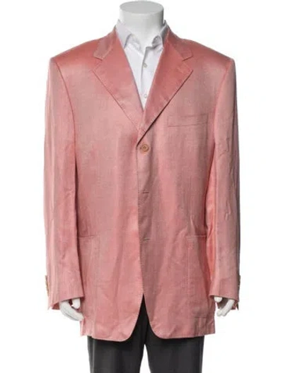 Pre-owned Canali Overcoat In Orange