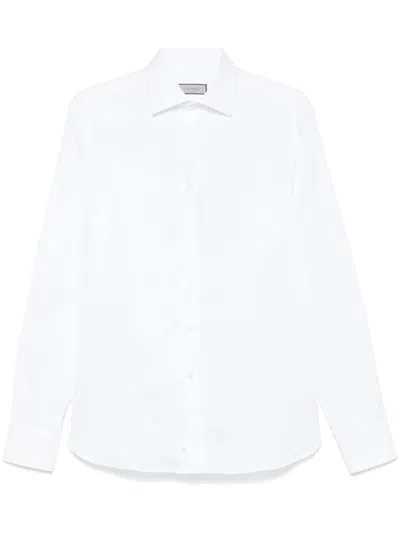 Canali Oxford Shirt In White