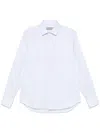 Canali Micro Check Shirt In Blue