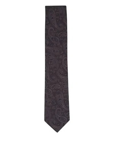 Canali Paisley-pattern Tie In Brown