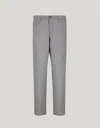 Canali Pantalon En Laine Pure Gris Clair - Impeccable In Gray