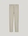 Canali Pantalon En Laine Travel, Soie Et Lin In Neutral
