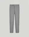Canali Pantalon Gris En Laine In Gray