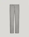 Canali Pantalon Gris En Lin Et Laine In Gray