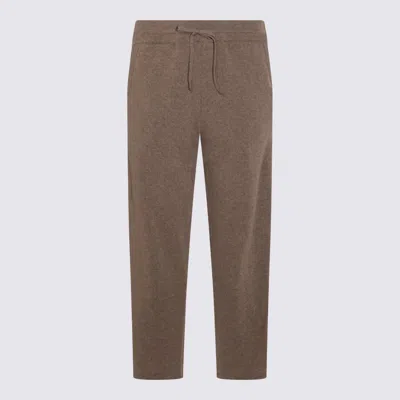 CANALI CANALI BROWN WOOL PANTS