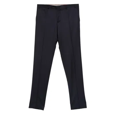 Canali Pants Blue In Black
