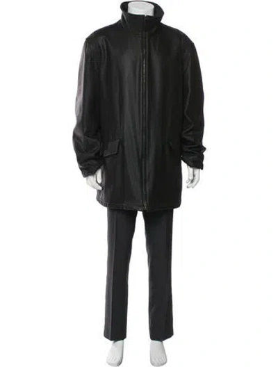 Pre-owned Canali Parka In Black