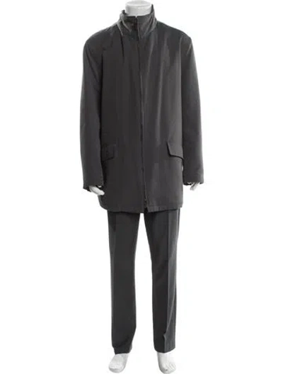Pre-owned Canali Parka In Gray