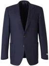 Canali Patch Pocket Blazer In Blue