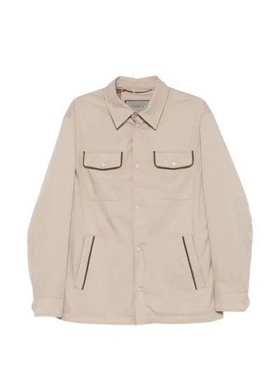 Canali Patch-pocket Jacket In Neutral