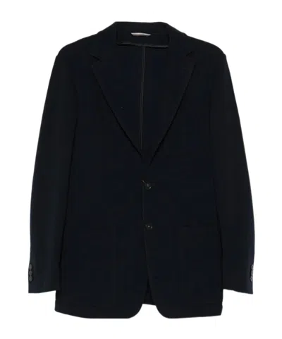 CANALI PATCH-POCKET KNITTED BLAZER