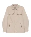 Canali Patch-pocket Jacket In Brown