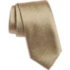 Canali Pattern Silk Tie In Yellow