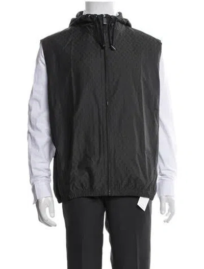 Pre-owned Canali Patterned Jacket In Grey