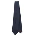 Canali Patterned-jacquard Tie In Blue