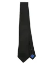 Canali Patterned-jacquard Tie In Green