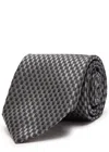 Canali Patterned Silk-jacquard Tie In Multi