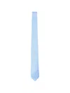 Canali Polka Dots Pattern Silk Tie In Blue