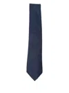 Canali Patterned Tie In Blue