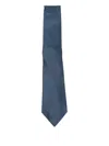 Canali Patterned Tie In Blue